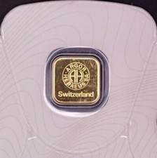 1 Gram Gold Argor Heraeus Goldseed Bar 1g .9999 Fine Gold - In Assay