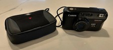Canon Sure Shot Tele Max 35mm Point & Shoot Film Camera + Case - Tested / Works