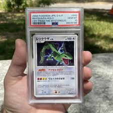 2008 POKEMON JPN DIAMOND & PEARL CRY FROM THE MYSTERIOUS RAYQUAZA-HOLO PSA 10