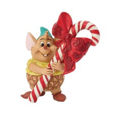 Disney Jim Shore 2026 Cinderella's Gus Candy Cane Christmas Figurine 6018720