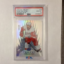 2014-15 Upper Deck Trilogy Pavel Datsyuk RADIANT BLUE /230 #19 PSA 10 GEM MT