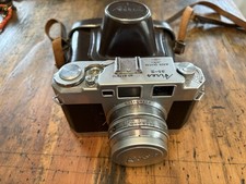 Vintage Aires 35-III Rangefinder 35mm Film Camera H Coral f1.9 45mm Lens Unteste