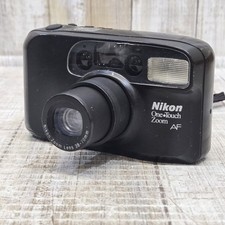 NIKON One-Touch Zoom AF 35mm Film Camera 38-70mm Point & Shoot Tested Works 