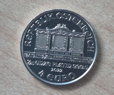 BU 2022 Austria Philharmonic 1/25 oz Platinum Coin