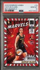 Caitlin Clark 2025 Donruss WNBA Net Marvels #19 PSA 10 GEM MINT Fever