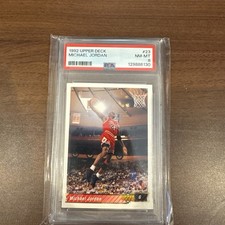 Upper Deck 1992 Michael Jordan #23 Chicago Bulls PSA 8 Graded NBA Card