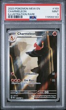 PSA 9 2023 POKEMON MEW EN-151 169 CHARMELEON ILLUSTRATION RARE