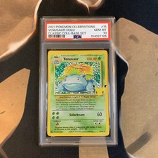 Venusaur PSA 10 Celebrations Classic Collection 15 Pokémon Card Gem Mint