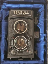 Seagull Vintage 6x6 TLR Camera Chinese In Box, Film Tested.