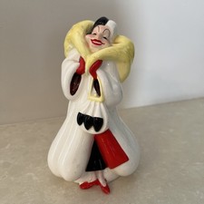 Disney Parks Cruella De Vil Figurine 101 Dalmatians Ceramic Statue Vintage Japan