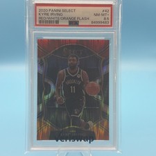 2020-21 Panini Select-Concourse Kyrie Irving #42 Red White Orange Flash PSA 8.5