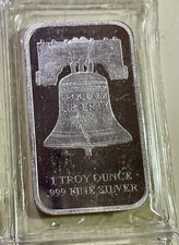 1 oz SD Bullion Silver Bar .999 Pure Silver Proclaim Liberty Bell in Sealed Pkg.