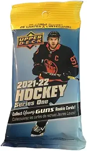 2021-22 Upper Deck Series 1 Hockey 26 Card Cello Fat Pack