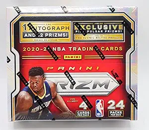 2020/21 Panini Prizm NBA Basketball Retail Box - 24 Packs of 4 Cards Each - 1 Autograph and 12 Prizms Each Box