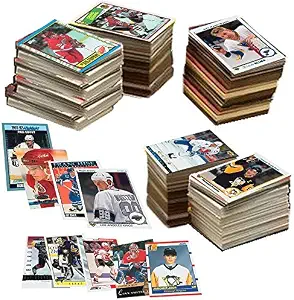600 Hockey Cards Including Rookies, Many Stars, & Hall-of-famers. Ships in New White Box Perfect for Gift Giving. Includes an Unopened Pack of Vintage Hockey Cards That Is At Least 25 Years Old!
