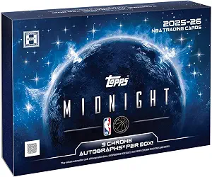 Topps Midnight NBA Trading Cards 2025-26 Hobby Box Factory Sealed 3 Chrome Autographs Per Box