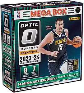 2023-24 Panini Donruss Optic Basketball Mega Box (56 Cards/Box) Hyper Parallels Sealed