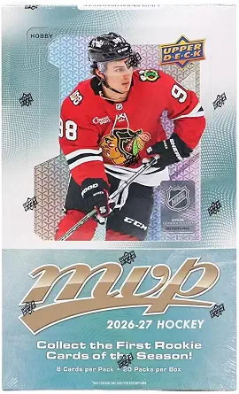 2026/27 Upper Deck MVP Hockey HOBBY box (20 pks/bx)