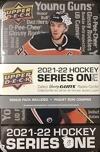 NHL Upper Deck 2021-22 Series One Hockey Trading Card Collector's Tin [8 Packs + 1 Bonus Pack]