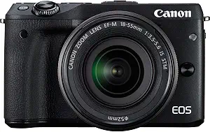 USED Canon EOS M3 Mirrorless Camera with 18-55mm Lens (Black)