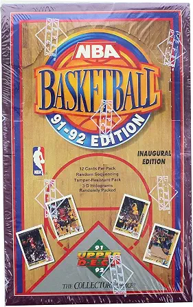 91-92 Upper Deck Basketball Factory Sealed Box Inaugural Edition