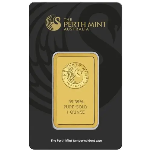 1 oz Perth Mint Gold Bar (sealed w/ assay and serial number)