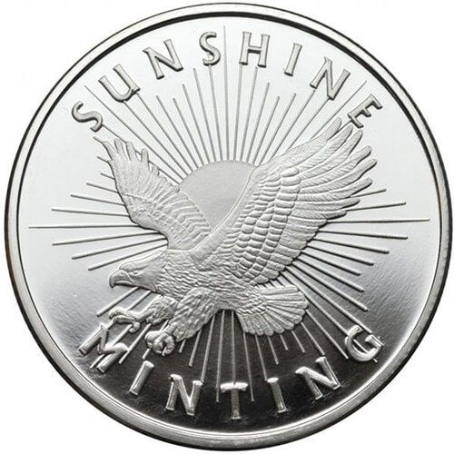 Sunshine Silver Round 1 oz