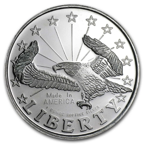 STM Silver 1 oz Liberty Eagle Round