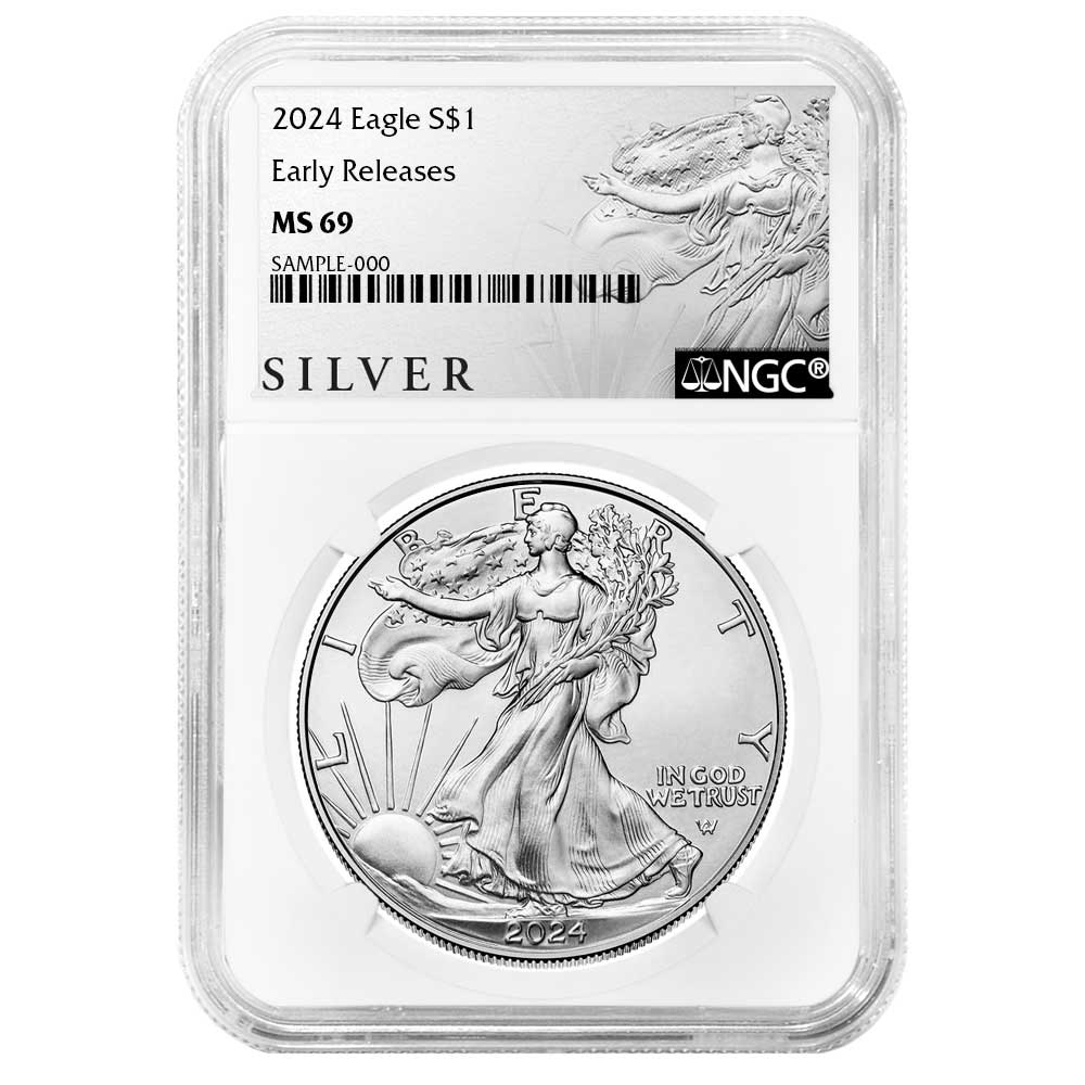 2024 $1 American Silver Eagle NGC MS69 ER ALS Label