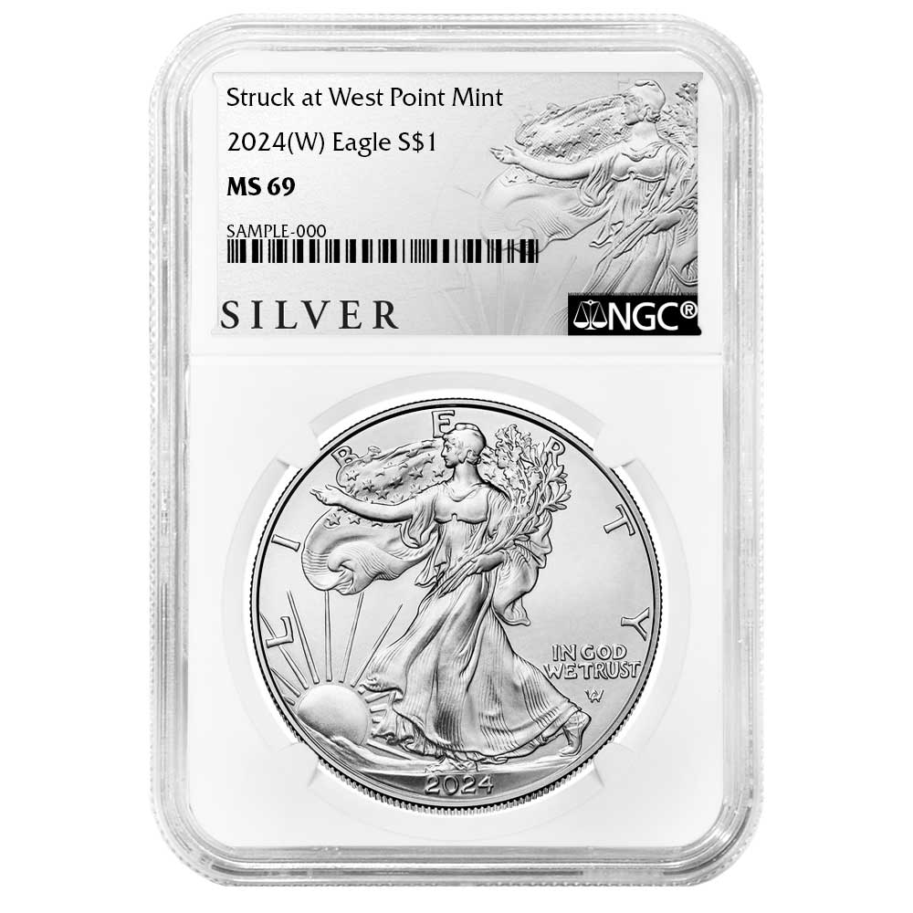 2024 (W) $1 American Silver Eagle NGC MS69 ALS Label