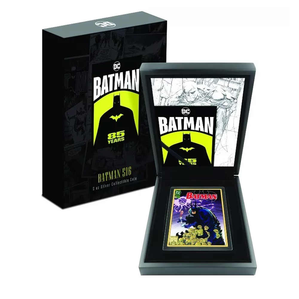 2024 Batman 85th Anniversary #516 5 oz Silver Coin By Agoro Mintage of 200