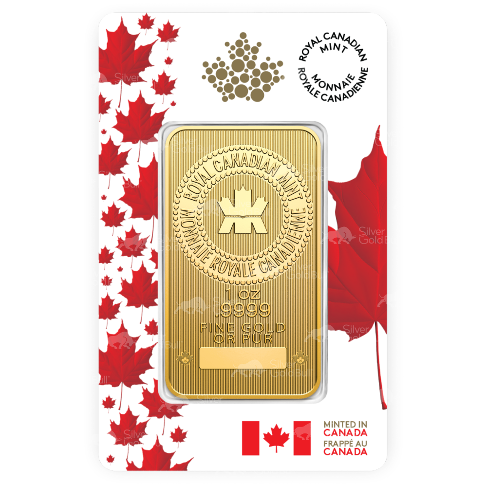 1 oz 2025 Proudly Canadian Special Edition Gold Bar | Royal Canadian Mint