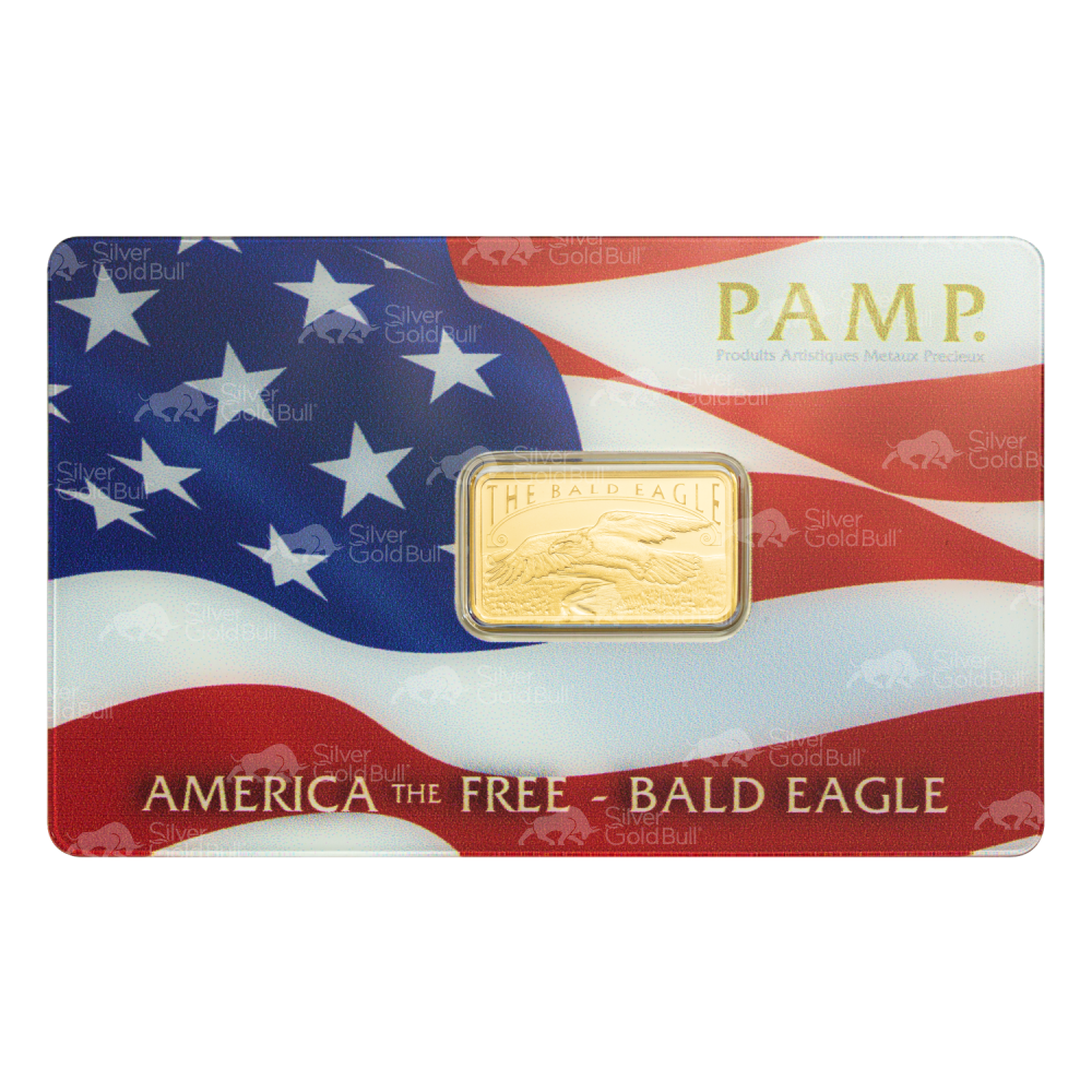 5 gram America the Free: Bald Eagle Gold Bar | PAMP Suisse