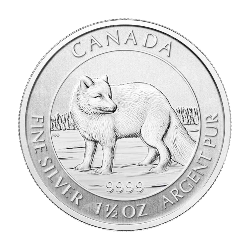1.5 oz 2014 Canadian Arctic Fox Silver Coin | Royal Canadian Mint