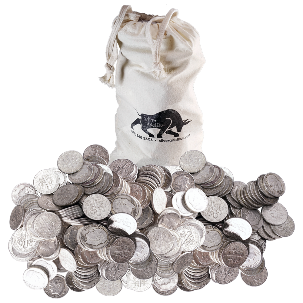 $100 Face Value Bag of U.S. Circulation 90% Pure Silver Coins | United States Mint