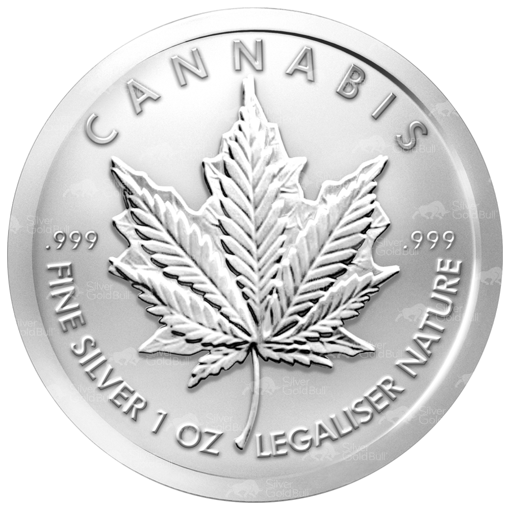 5 oz 2015 Cannabis Silver Round | Silver Shield