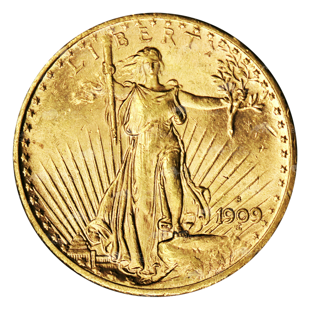 Random Year $20 Saint-Gaudens Double Eagle AU Gold Coin | United States Mint