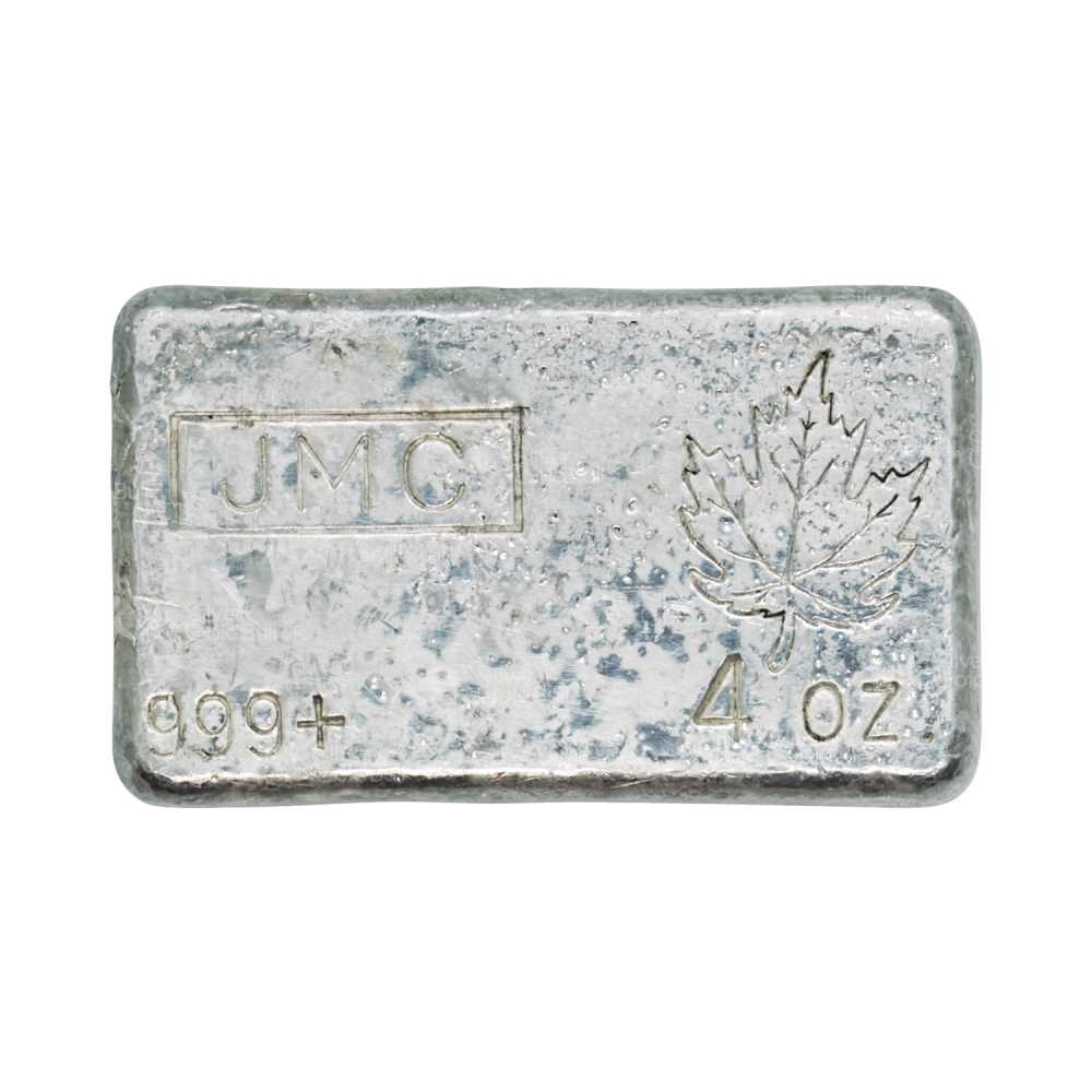 4 oz Vintage Silver Bar | Johnson Matthey