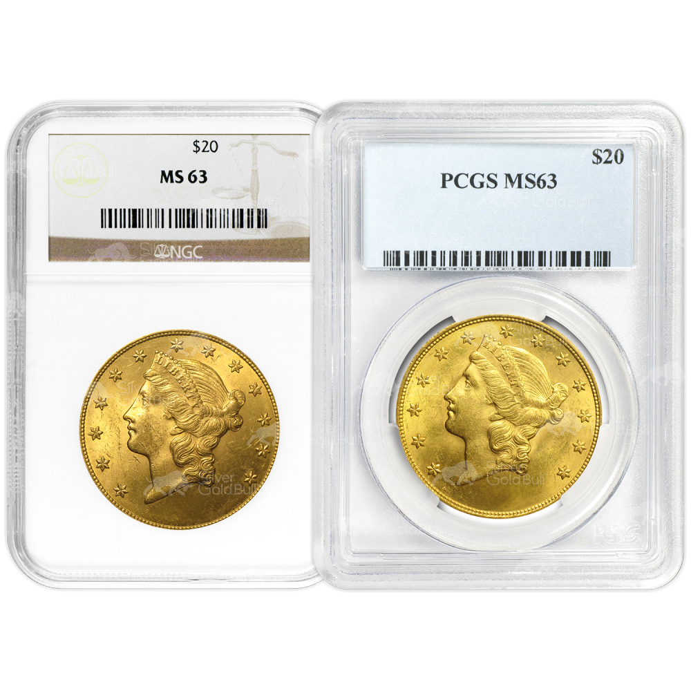 Random Year $20 Liberty Double Eagle MS-63 Gold Coin | United States Mint