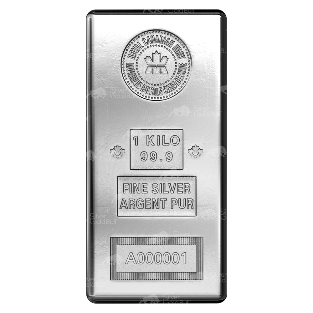 1 kilo Silver Bar | Royal Canadian Mint
