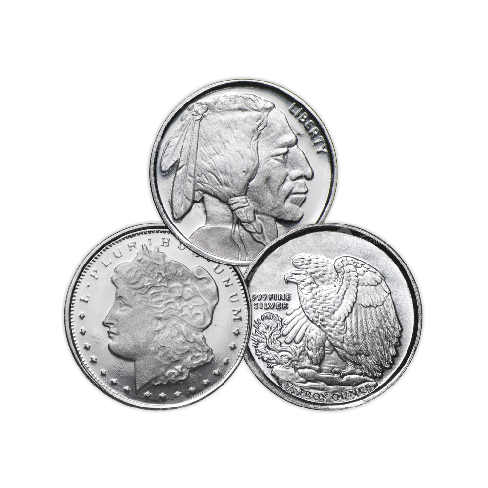 1/10 oz Assorted Silver Round
