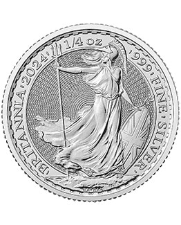 2024 King Charles III Britannia 0.25 oz Silver Bullion Coin