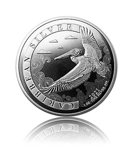 2021 Barbados Caribbean Pelican 1 oz Silver Bullion Coin
