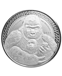 2023 Congo Silverback Gorilla 1oz Silver Bullion Coin