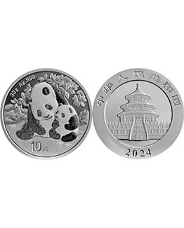 2024 30g Silver Chinese Panda Bullion Coin