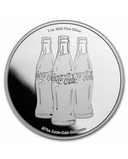 1oz Coca-Cola .999 Silver Bullion Round