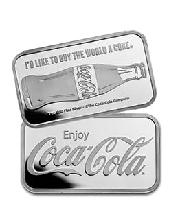1oz Coca-Cola .999 Silver Bullion Bar