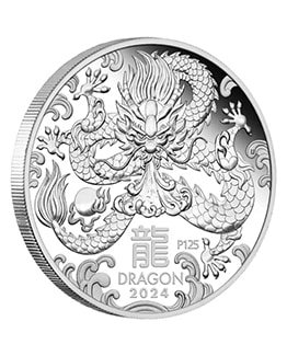 2024 Australian Year of the Dragon 1oz Silver Bullion Coin