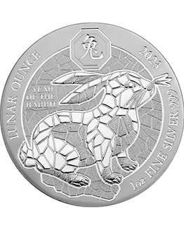 2023 Rwanda Rabbit African Ounce 1oz Silver Bullion Coin