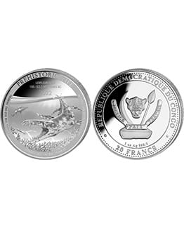 2022 Liopleurodon Prehistoric Life 1oz Silver Bullion Coin